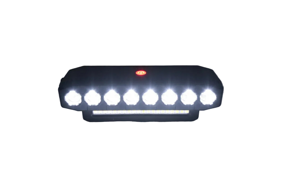 Duel bike light front angle
