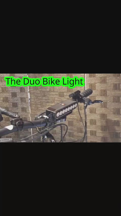 Duel bike light 6 modes demonstration 